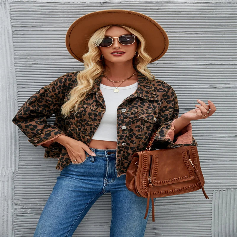 Leopard Denim Jacket – Bold Street Statement