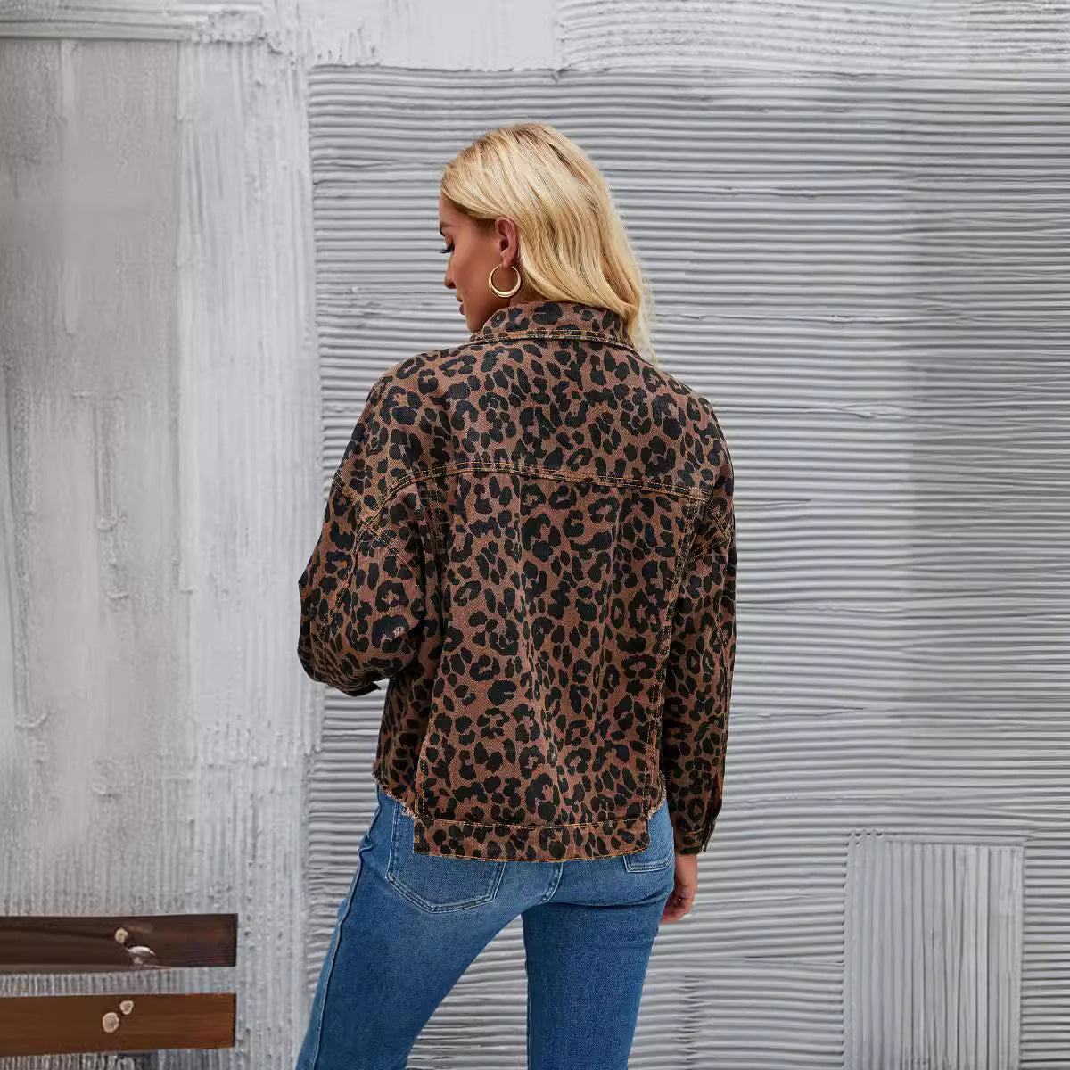 Leopard Denim Jacket – Bold Street Statement