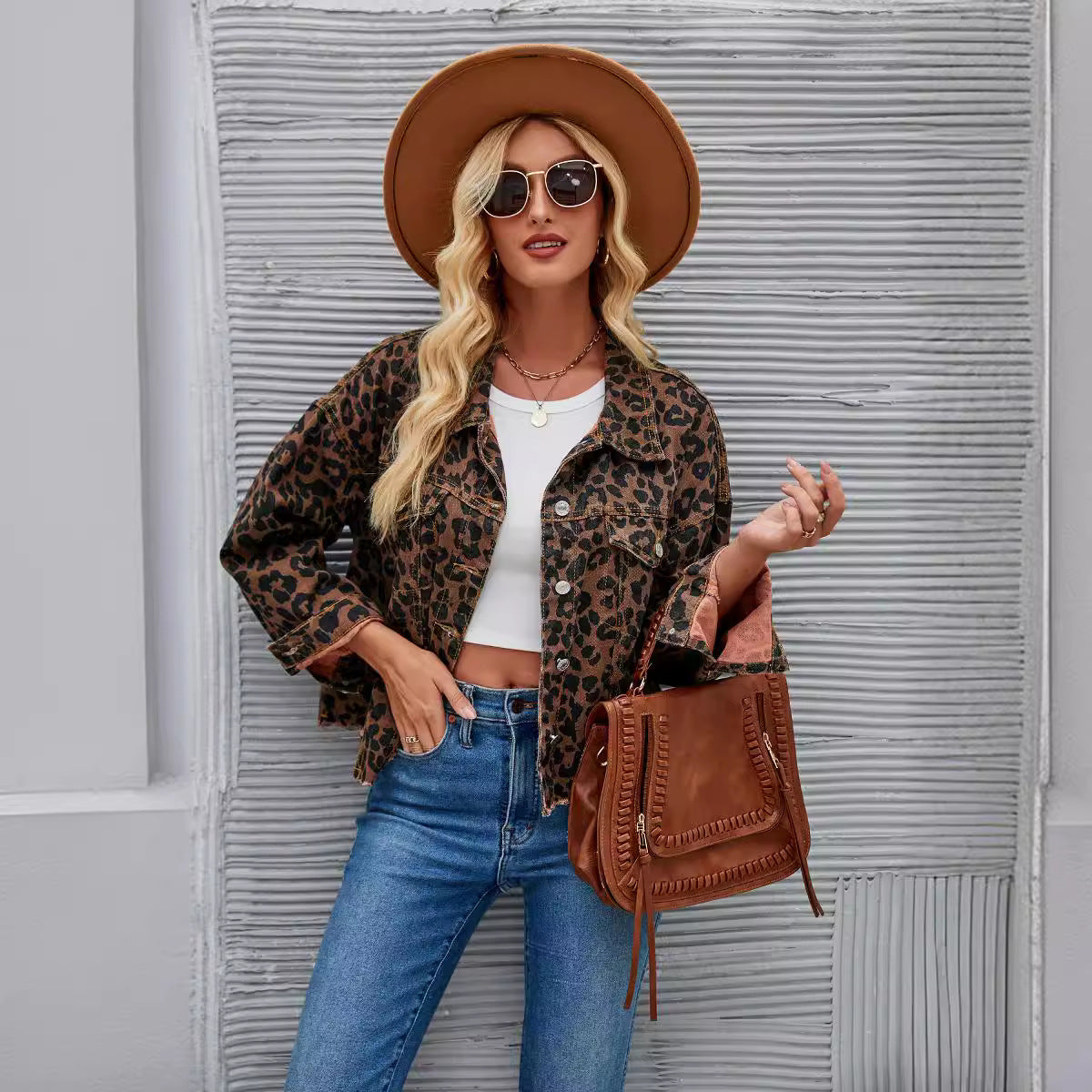 Leopard Denim Jacket – Bold Street Statement