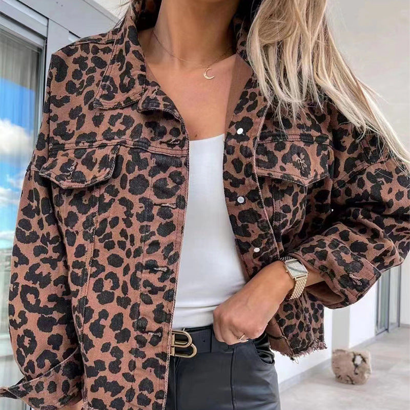 Leopard Denim Jacket – Bold Street Statement
