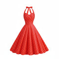 Polkadiva Dress – Vintage Halter Elegance