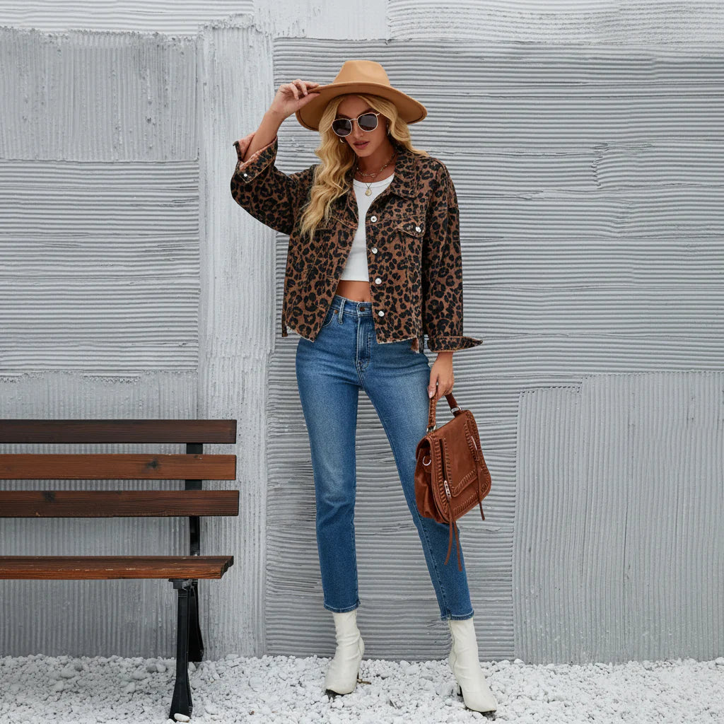 Leopard Denim Jacket – Bold Street Statement