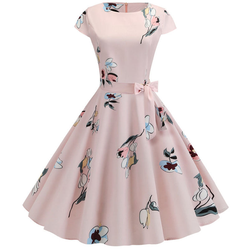 Retrodot Midi Dress – Timeless Vintage Charm