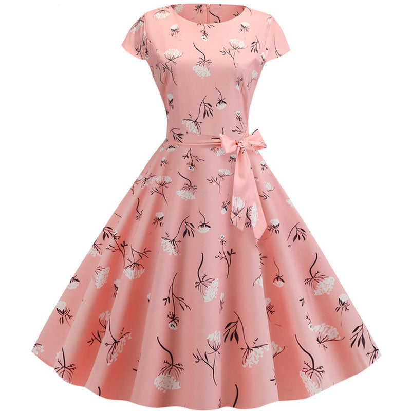 Retrodot Midi Dress – Timeless Vintage Charm