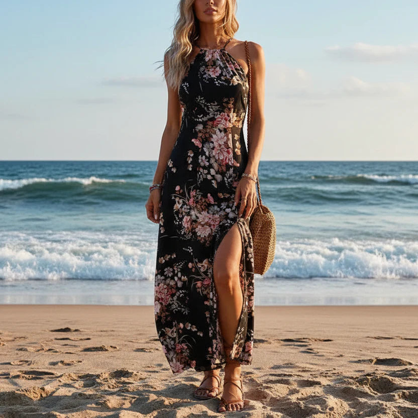 Glamorous Off Shoulder Maxi Dress for Beach Parties and Resort Wear